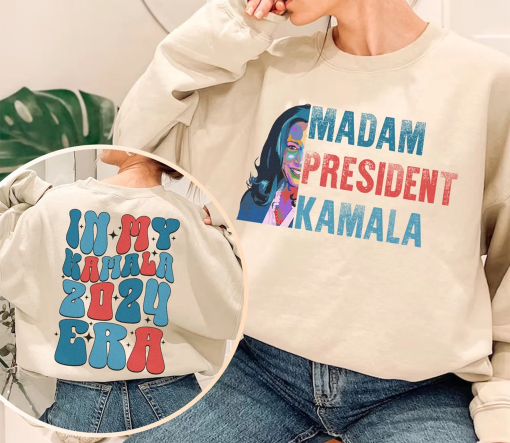 Madam President Kamala Shirt,Kamala Harris President 2024 Shirt, Womens Power, Girl Power, Democrat T-shirt, Equal Rights, Election 2024