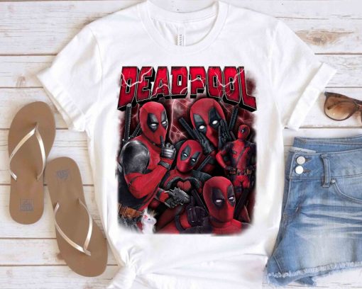 Marvel Deadpool Portrait Ryan Reynolds Funny Superhero Unisex T-shirt Birthday Shirt Gift For Men Women Kid Hoodie Sweatshirt Toddler Shirt