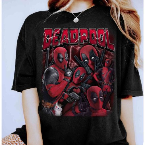 Marvel Deadpool Portrait Ryan Reynolds Funny Superhero Unisex T-shirt Birthday Shirt Gift For Men Women Kid Hoodie Sweatshirt Toddler Shirt