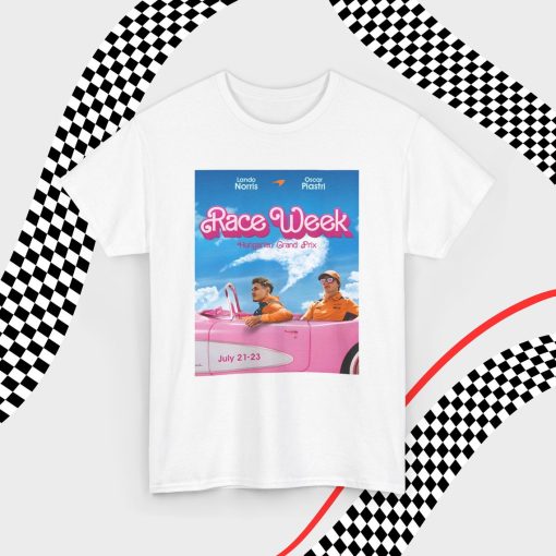 Lando Norris and Oscar Piastri Mclaren Formula One T-Shirt Barbie Race Themed F1 Gift Tee F1 Driver Shirt Inspired Aesthetic Racing Clothing