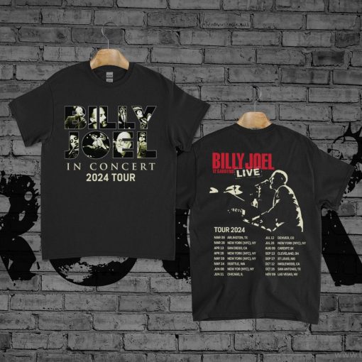 Billy Joel Music Tour 2024 Unisex T-shirt, Billy Joel In Concert Shirt, Outfit For Billy Joel Concert 2024, Gift For Music Fan