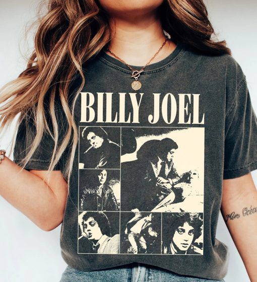 Billy Joel The Garden Tour 2024 Unisex Tshirt, Billy Joel Music Tour Merch Shirt, Vintage Billy Joel World Tour 2024 T-Shirt, Gift For Fans