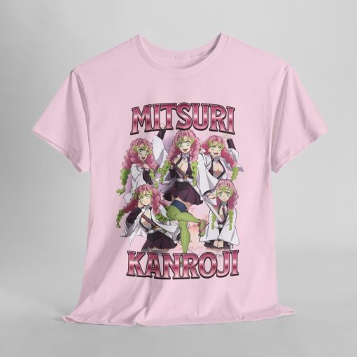 Mitsuri Kanroji Kimetsu no Yaiba Demon Slayer T-Shirt Anime Graphic Tee Vintage Streetwear Unique Design Perfect for Gamers & Anime Fans!