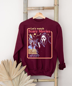 Halloween Sweatshirt, Halloween Costumes Sweatshirt, Lets Watch…