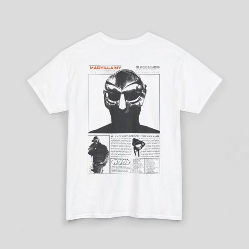 MF Doom Shirt | MF Doom Album Cover Shirt | Madvillain Metal Face T-Shirt | MF Doom Merch | Doomsday Tee | Mf Doom Vintage 90’s Tee