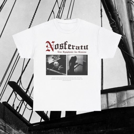 Nosferatu Film Shirt, Classic Horror Move Tshirt, Dark Gothic Aesthetic Vintage-Inspired Tee, Count Orlok, Robert Eggers, Vampire Shirt