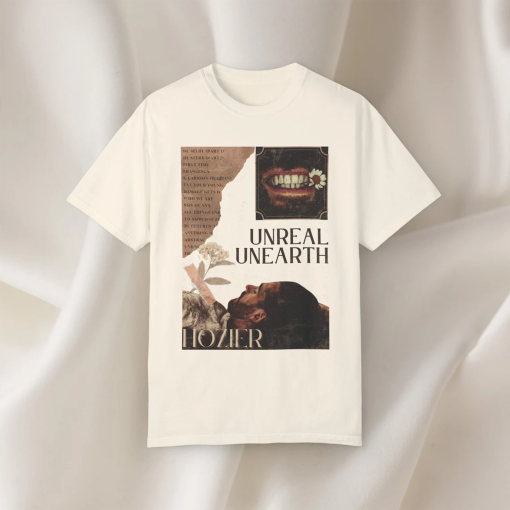 Hozier Unreal Unearth T-Shirt – Vintage Indie Rock Music Tee, Retro Aesthetic, Unisex Graphic Shirt, Music Fan Gift, Iconic Album Art