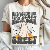 Just Waiting For Halloween Sweatshirt, Retro Horror Characters Halloween T-shirt, Gifts for Halloween, Spooky Season Shirt, Halloween Shirt