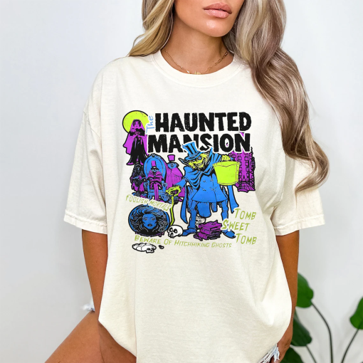 Vintage The Haunted Mansion Comfort Colors Shirt, Disney The Haunted Mansion Shirt, Halloween Party Tee, Halloween Gift, Disney Matching Tee