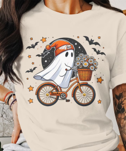 Halloween Ghost Shirt, Cute Ghost Shirt, Womens…