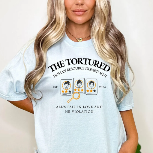 The Tortured HR Department Shirt, Human Resources Shirt, Administrative Gifts HR Squad, Gift for HR Manager, Funny Recruiter Shirt Trendy