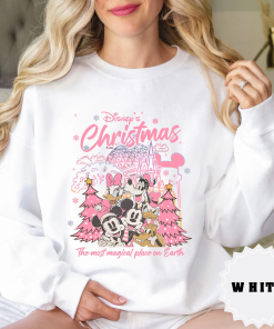 Mickey & friends Disney Christmas Hoodie, Pink…