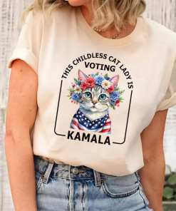 Kamala Harris President 2024 Shirt, Childless Cat…