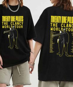 Twenty-O-ne P-i-l-o-t-s Clancy World Tour 2024 TShirt,…