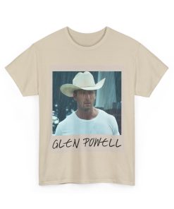 Glen Powell Cowboy Retro Photo Style Tee