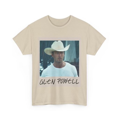 Glen Powell Cowboy Retro Photo Style Tee