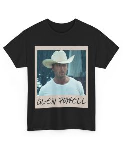 Glen Powell Cowboy Retro Photo Style Tee