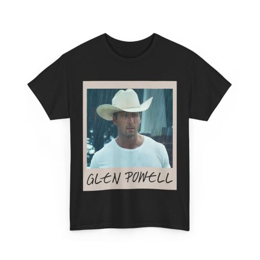 Glen Powell Cowboy Retro Photo Style Tee