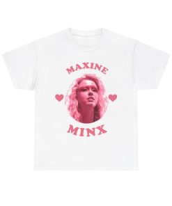 Maxine Minx pink heart Tee, Mia Goth…