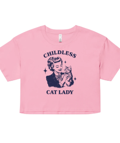 Childless Cat Lady Crop Top Shirt |…