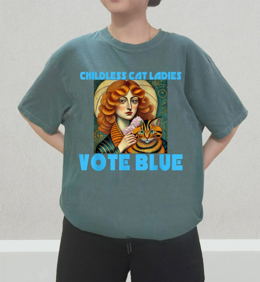 Childless Cat Ladies United for Harris Shirt, Childless Shirt, Childless Cat Lady Shirt, Childfree by Choice, Vote Blue, Kamala Harris 2024