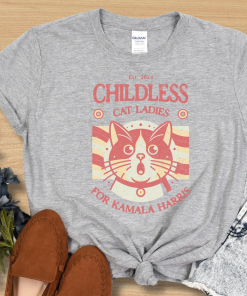 Kamala Harris Shirt Childless Cat Ladies for…