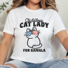 Childless Cat Lady Shirt, Kamala Harris 2024 Tee, Vote Blue Shirt, 2024 Election Tee, Madam President, Cat Lady Kamala