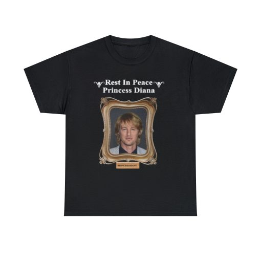 Funny Meme TShirt – Rest In Peace Princess Diana Owen Wilson Shirt, Joke Tee, Apparel Gift, Viral Meme Tee, Funny Tee Shirt