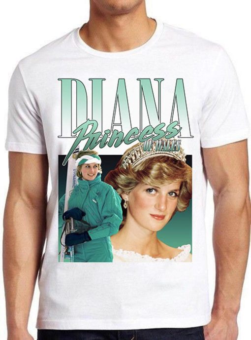 Lady Diana Princess Of Wales 90s Unisex Top Adult Retro Music Best Movie Gift Tee T Shirt 1412