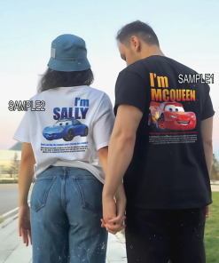 Cars Matching Shirt, L. Mcqueen and Sally…