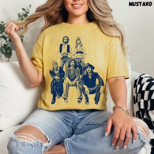 Comfort Colors Fleetwood Mac Rumours Music Rock Band Shirt,Vintage Retro Music, Unisex t-shirt , Stevie Nicks 2024 Tour Shirt