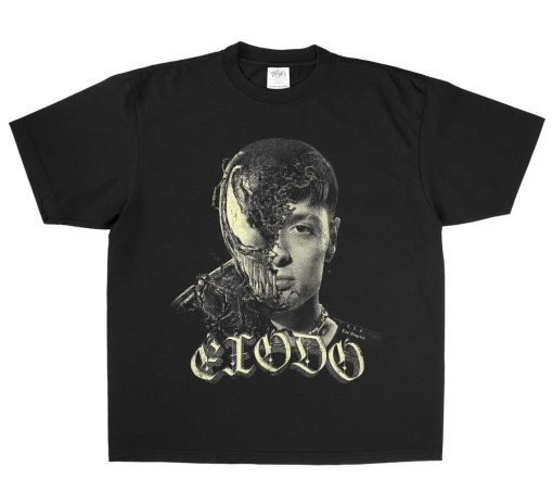 EXODO Peso Pluma Tour Merch Unique V3nom Big Head Shirt