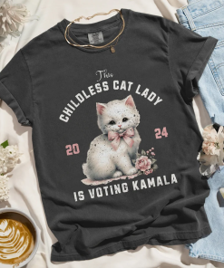 Childless Cat Lady for Kamala Shirt Cat…