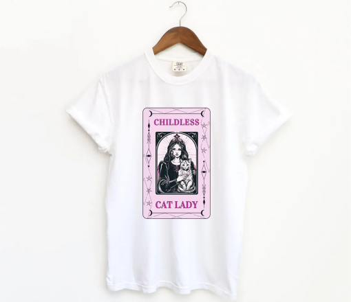 Childless Cat Lady, Tarot Card Shirt, Kamala T-Shirt, Funny Election Gift, Election 2024, Cat Lady T-Shirt, Madam President, Mystic Shirt