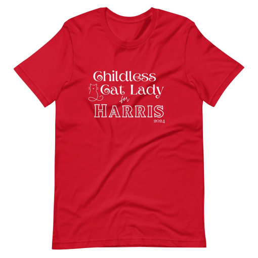 Kamala Harris 2024 – Childless Cat Lady for Harris 2024 Unisex t-shirt – Kamala Harris 2024