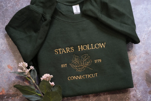 EMBROIDERED STARS HOLLOW Sweatshirt Fall Sweatshirt Stars Hollow Crewneck Gifts for her Gifts for Friends Gifts for Best Friend Cozy Sweater