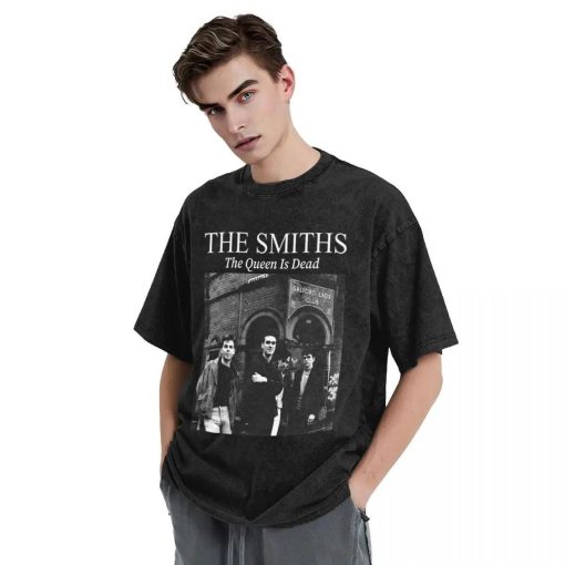 The Smiths The Queen Is Dead T-Shirt Retro Album Harajuku T-Shirts Short Sleeves Tops Summer Casual O-Neck Oversize Top Tees