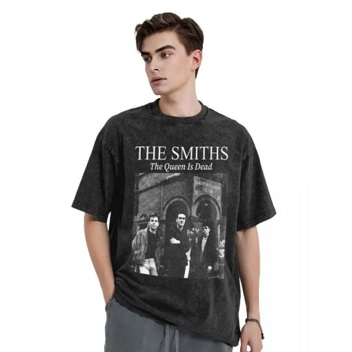 The Smiths The Queen Is Dead T-Shirt Retro Album Harajuku T-Shirts Short Sleeves Tops Summer Casual O-Neck Oversize Top Tees