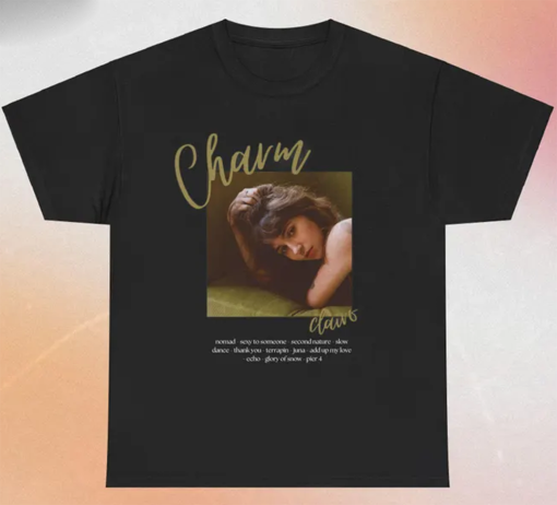 Clairo Charm T shirt – Clairo Album Cover Graphic Tee Clairo Tour Music Gift For Her Birthday Gift For Daughter Indie Band Tee