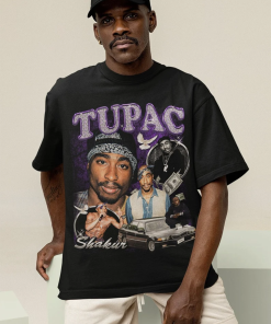 Retro Tupac Shakur Rap Vintage 90s Graphic…