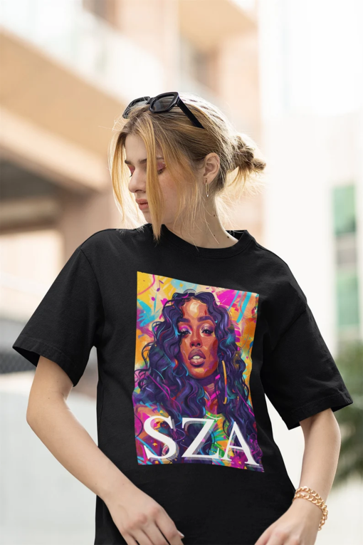 SZA T-Shirt – Stylish Graphic Tee Music Lovers for Fans – SZA Merch Gift – Cotton Singer T-shirt Birthday Gift – Back to school summer shirt