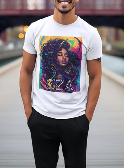 SZA T-Shirt – Stylish Graphic Tee Music Lovers for Fans – SZA Merch Gift – Cotton Singer T-shirt Birthday Gift – Back to school summer shirt