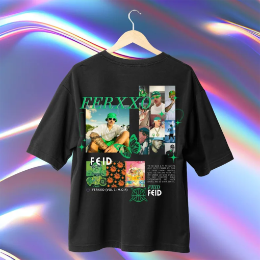 Feid Ferxxo t-shirt design. PNG Digital Retro, 90s vintage, pirate t-shirt. Instant download and ready to print.