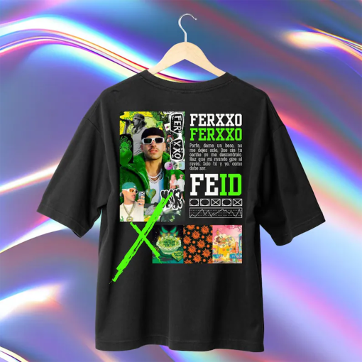 Feid Ferxxo t-shirt design. PNG Digital Retro, 90s vintage, pirate t-shirt. Instant download and ready to print.