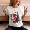 SNOOP Dogg + SIMONE Biles Team USA 2024 Paris Olympics National Team T-Shirt gift souvenir Tee shirt Gymnastics Suni Lee