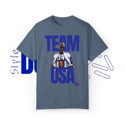 SNOOP Dogg + SIMONE Biles Team USA 2024 Paris Olympics National Team T-Shirt gift souvenir Tee shirt Gymnastics Suni Lee