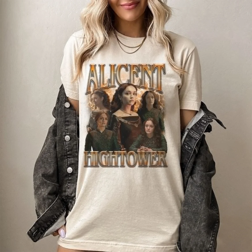 House of the Dragon shirt, Retro Alicent Hightower Tshirt, Vintage 90s Bootleg Rap Tee, Olivia Cooke Fans Gift, Game of Throne shirt