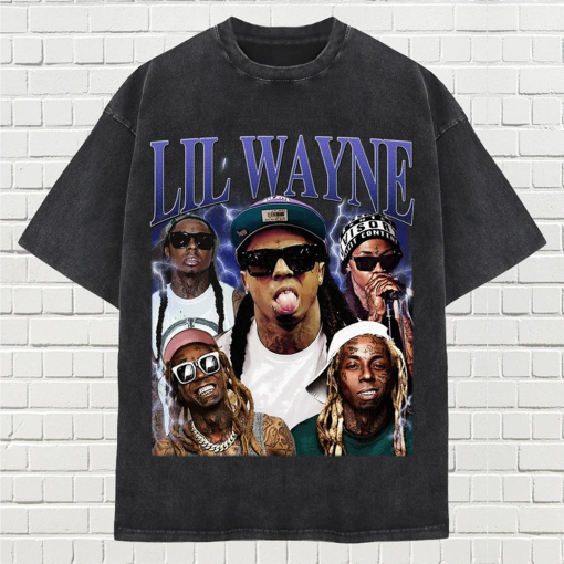 Limited Lil Wayne Vintage Unisex Shirt, Rapper Homage tee, 90s retro design graphic T-Shirt: Ideal Gift for Him and Her