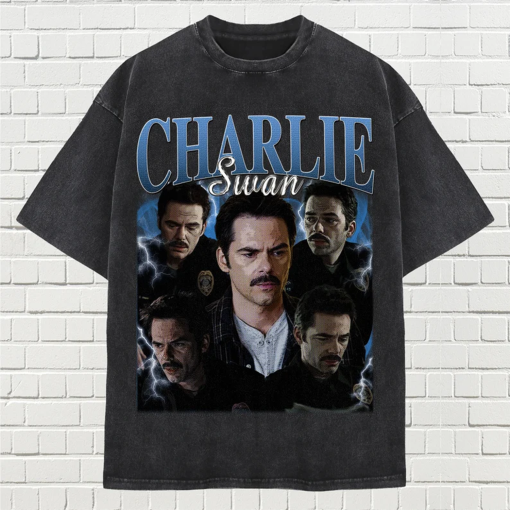 Limited Charlie Swan Vintage Unisex Shirt, Actor Homage tee, 90s retro design graphic T-Shirt: Ideal Gift for Him and Her