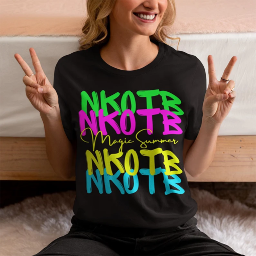 NKOTB Magic Summer 2024 Shirt, Neon NKOTB Shirt, New Kids On the Block Shirt, Retro NKOTB Group Tour, 2024 Concert Tee